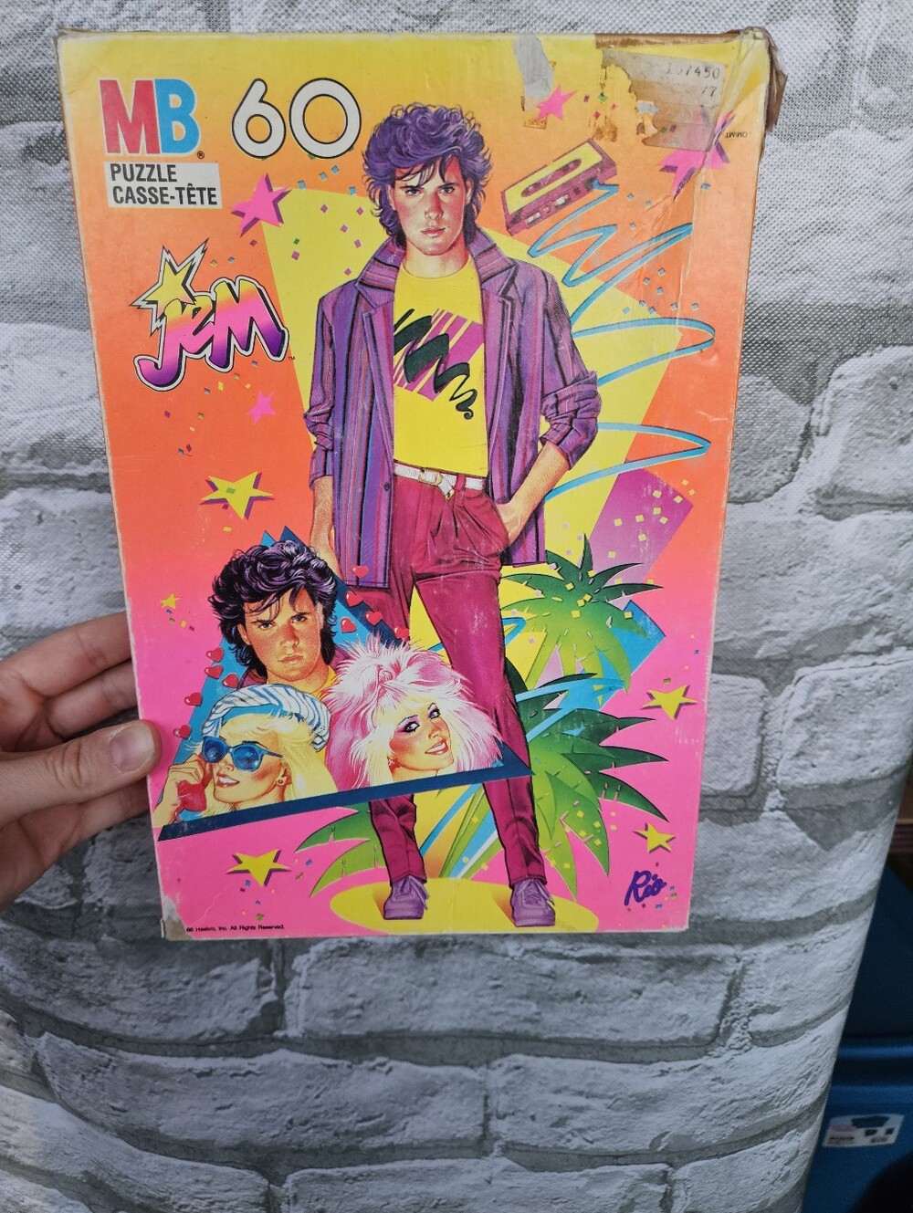 1986 Jem And The Holograms Neon Puzzle